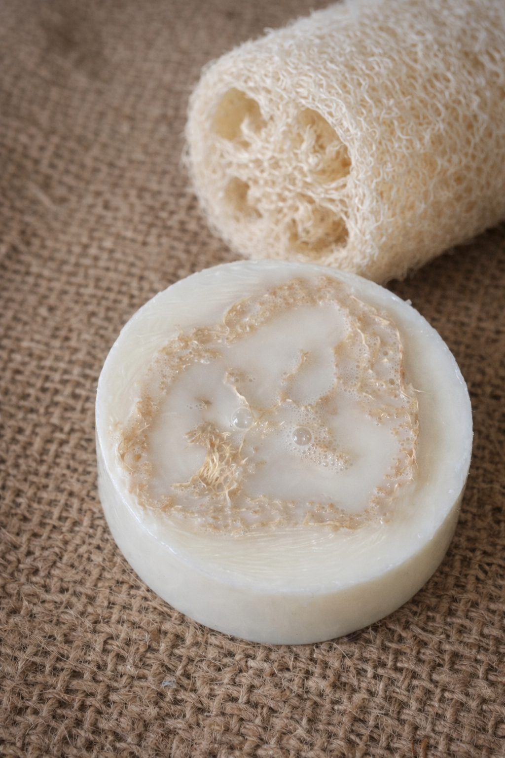 Goat Milk Soap with Loofa Sponge Insert