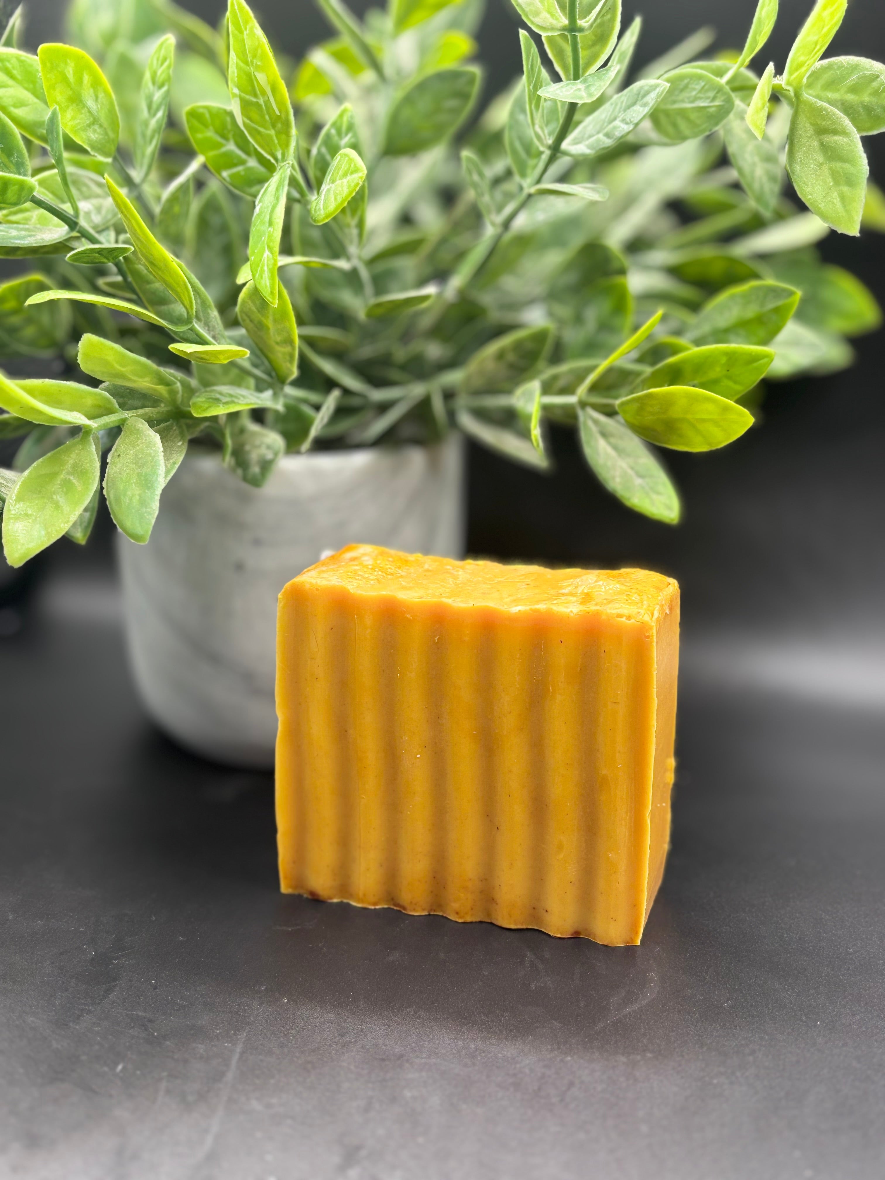 Turmeric Cedar wood Goat Milk Soap